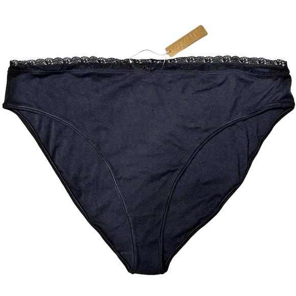 NWT Skims Lace Pointelle Logo Cotton Full Brief Women 4X - Picture 2 of 7